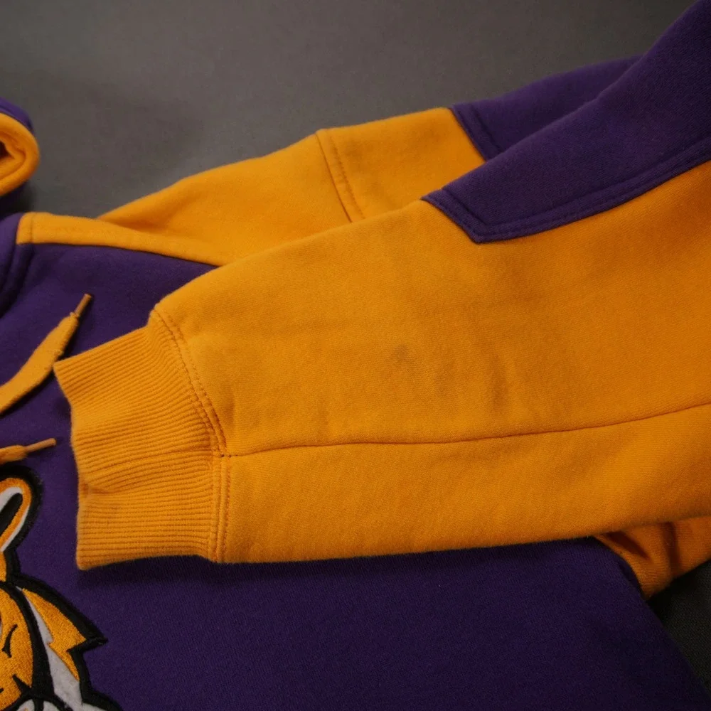 LSU Tigers Embroidered Raglan Colosseum Men Hoodie XL Retro Football Sport